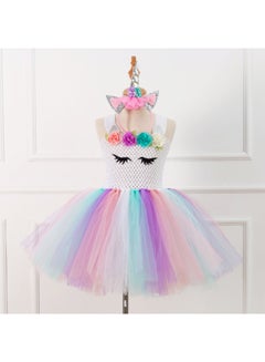 2-Piece Mesh Detail Bubble Floral Dress And Hair Accessory Set Multicolour