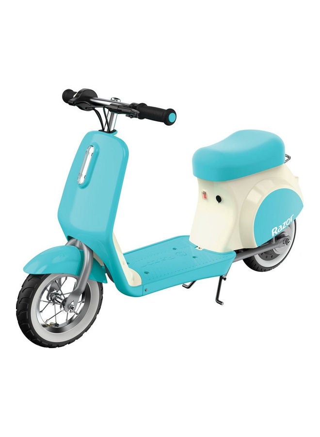 Razor - Pocket Mod Petite Miniature Euro-Style Electric Scooter For Ages 7+, Vintage- Inspired Design, Hub-Driven Motor, Pneumatic White Wall Tires, Up to 40 Minutes Ride Time 105 x 46 x 65cm - Image 1
