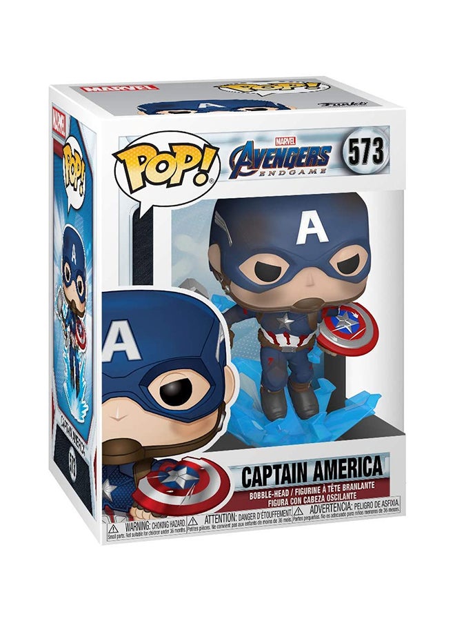 Funko - Pop Marvel Captain America With Brokenshield And Mjolnir Vinyl Figure 2.5 x 2.5 x 3.75inch - Image 1