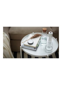 Eworld Round Table with Removable Tray White  - Image 5