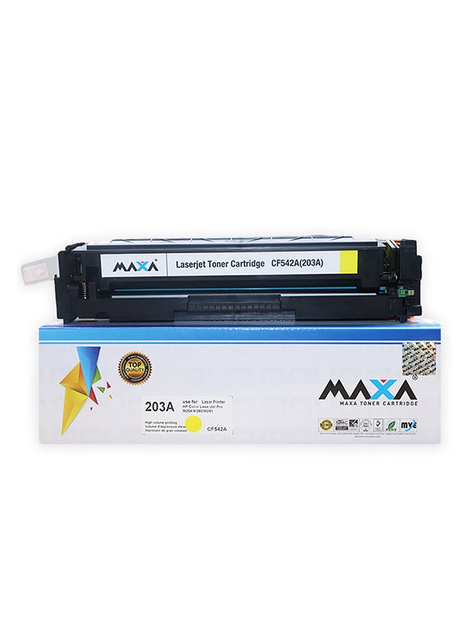 ماكسا تونر Compatible Toner Cartridge CF542A(203A) Yellow - Image 4