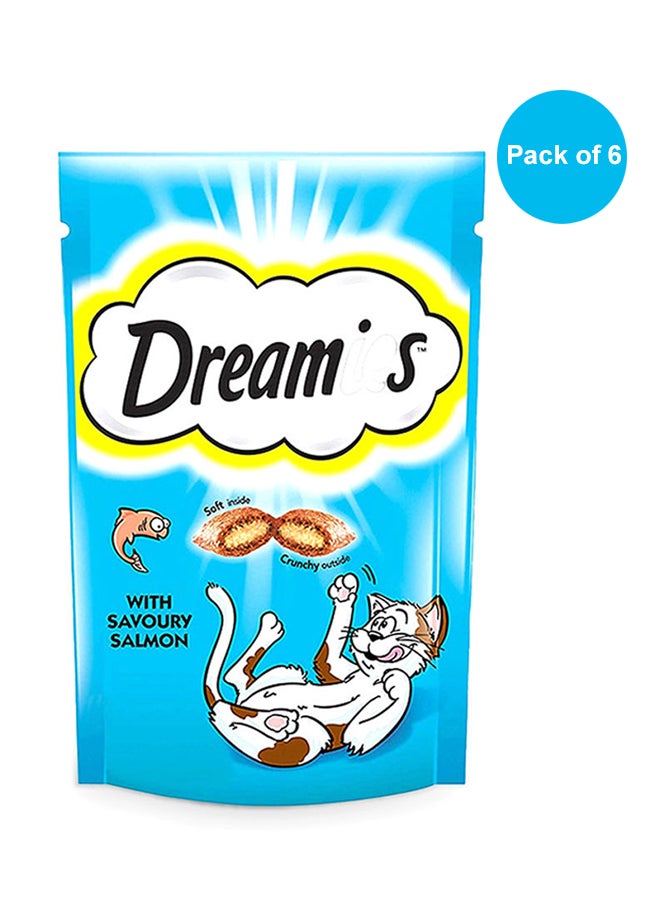 Dreamies - Salmon Treats Pouch Pack of 6 60grams - Image 1