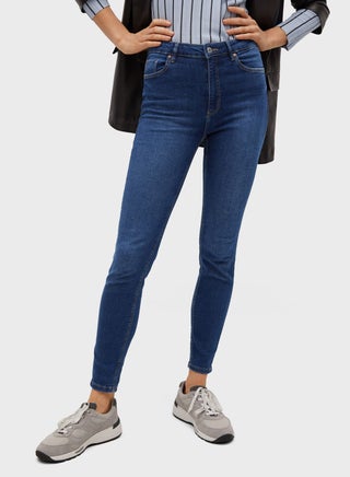 High Waist Skinny Casual Jeans Blue - v1615899805/N45358387V_1