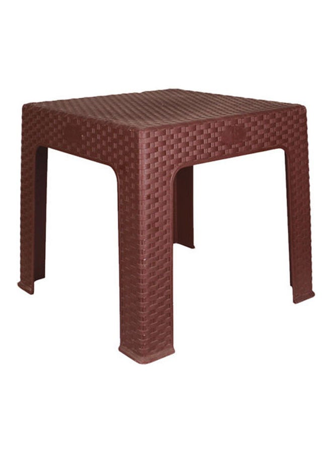 El Helal & Silver Star - Table Square Rattan Brown - Image 1