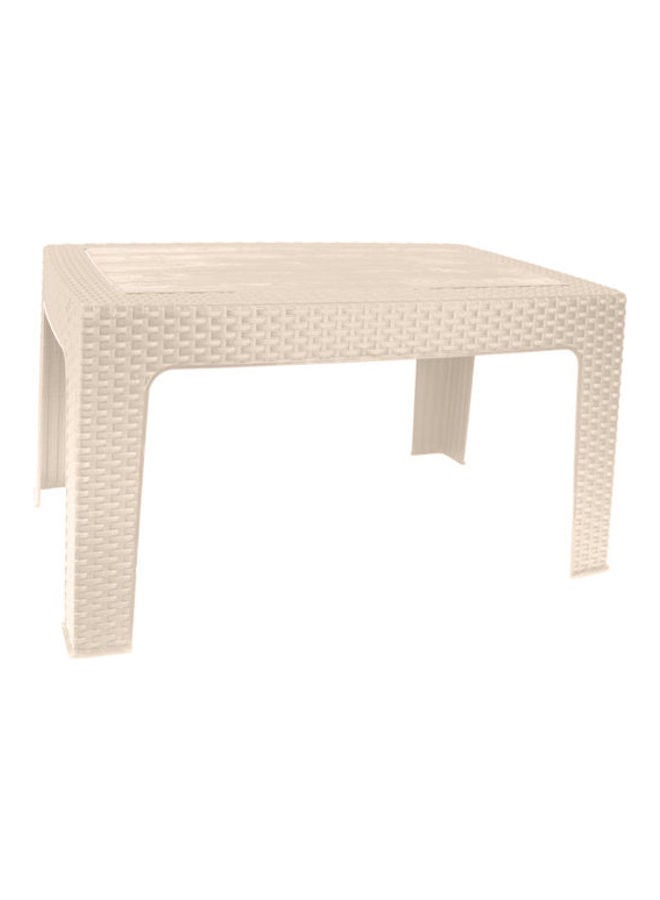 طاولة من خشب الراتان بيج