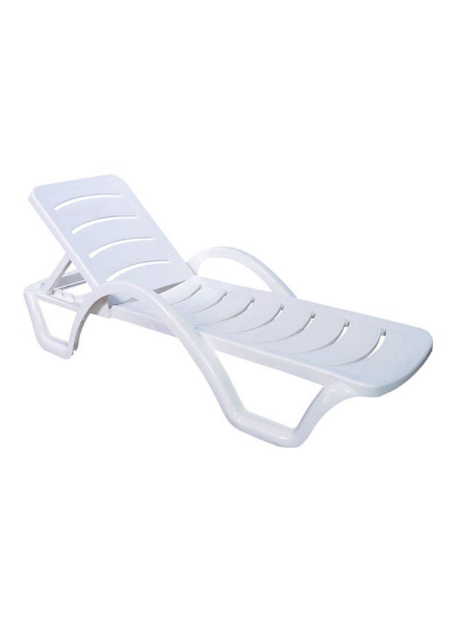 الهلال والنجمة الفضية  كرسي أسباني للاسترخاء أبيض