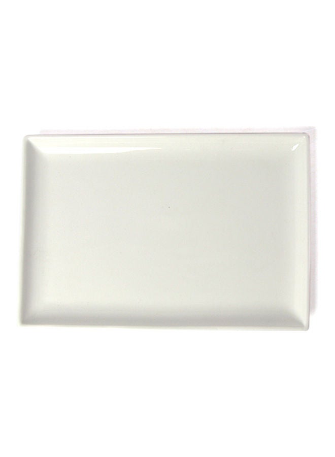 Squalo Serving Rectangle Flat Plate White - Image 2