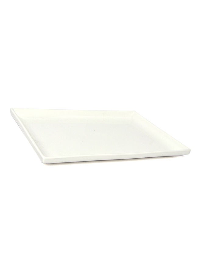 Squalo Serving Rectangle Flat Plate White - Image 3