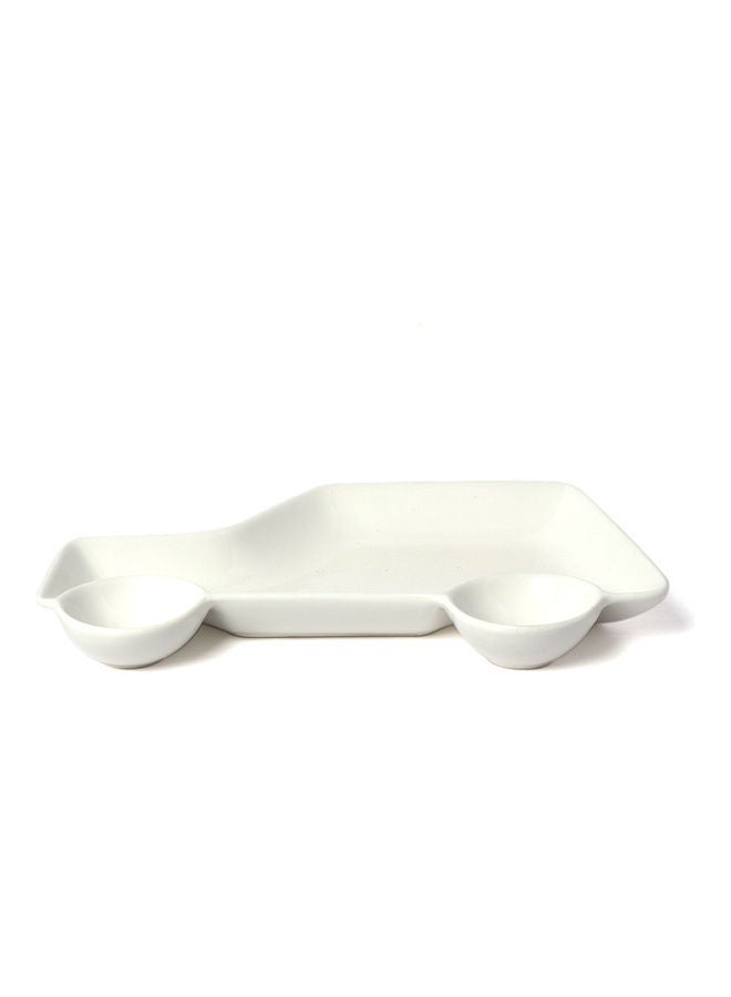 Squalo Elegant Serving Plate White 21.5cm - Image 3