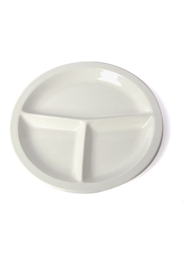 Squalo Elegant Serving Round Divided Bowl White 76cm - Image 1