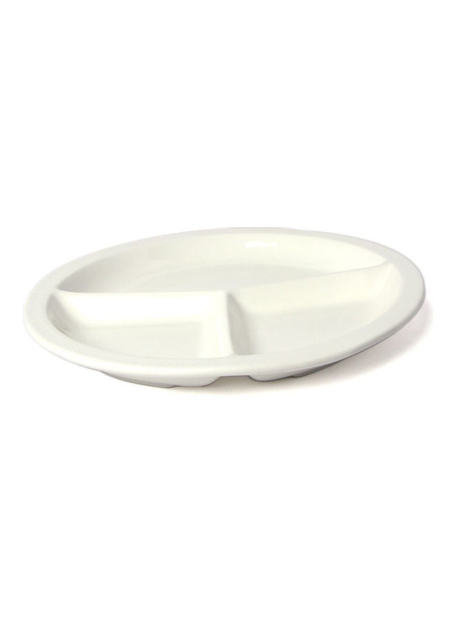 Squalo Elegant Serving Round Divided Bowl White 76cm - Image 2