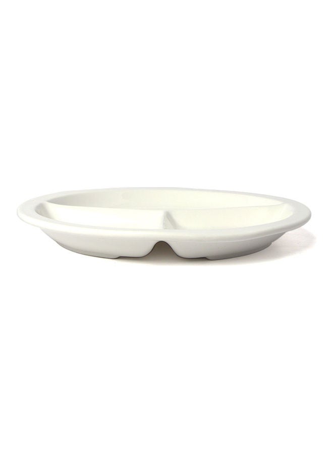 Squalo Elegant Serving Round Divided Bowl White 76cm - Image 3