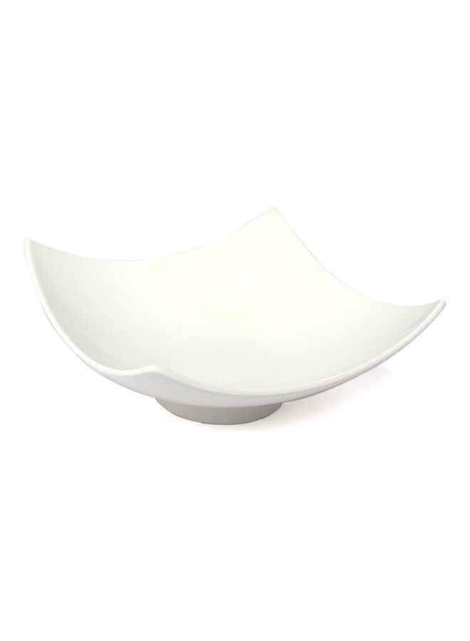 سكوالو وعاء تقديم أنيق مربع الشكل أبيض 19x5.5سم - Image 2