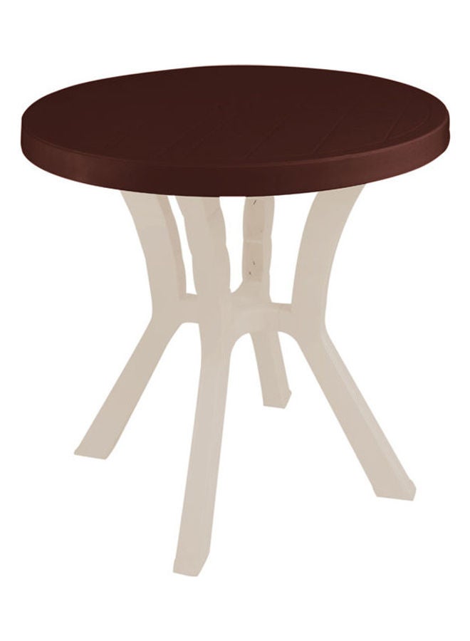 Carmin  Round Table Brown x Beige 60cm