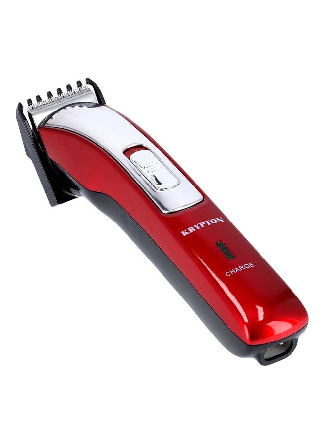KRYPTON Rechargeable Cordless Trimmer Red/Silver/Black  - Image 1