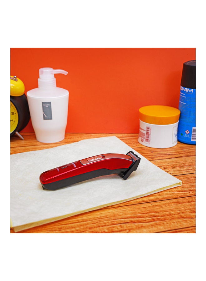 KRYPTON Rechargeable Cordless Trimmer Red/Silver/Black  - Image 3