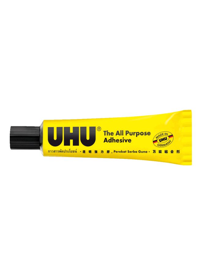 UHU - All Purpose Adhesive Glue, 35ml Yellow/Black - Image 1
