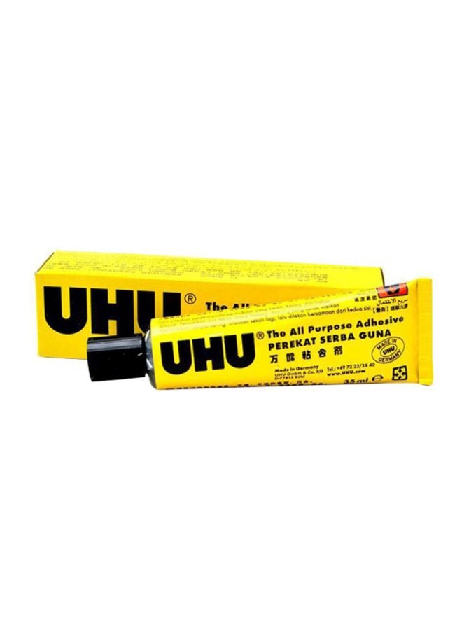 UHU - All Purpose Adhesive Glue, 35ml Yellow/Black - Image 1