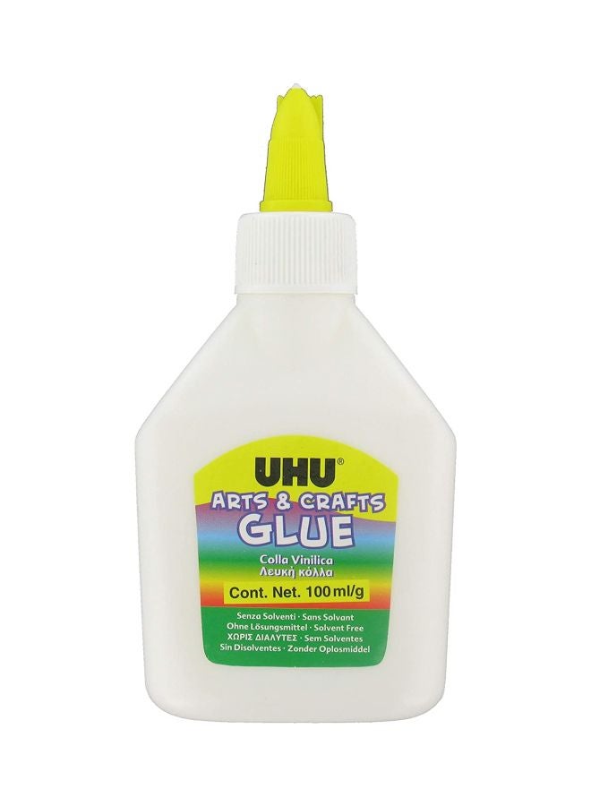 يو إتش يو طقم من عبوتي صمغ للفنون والحرف اليدوية أبيض/أصفر/أخضر - Image 2