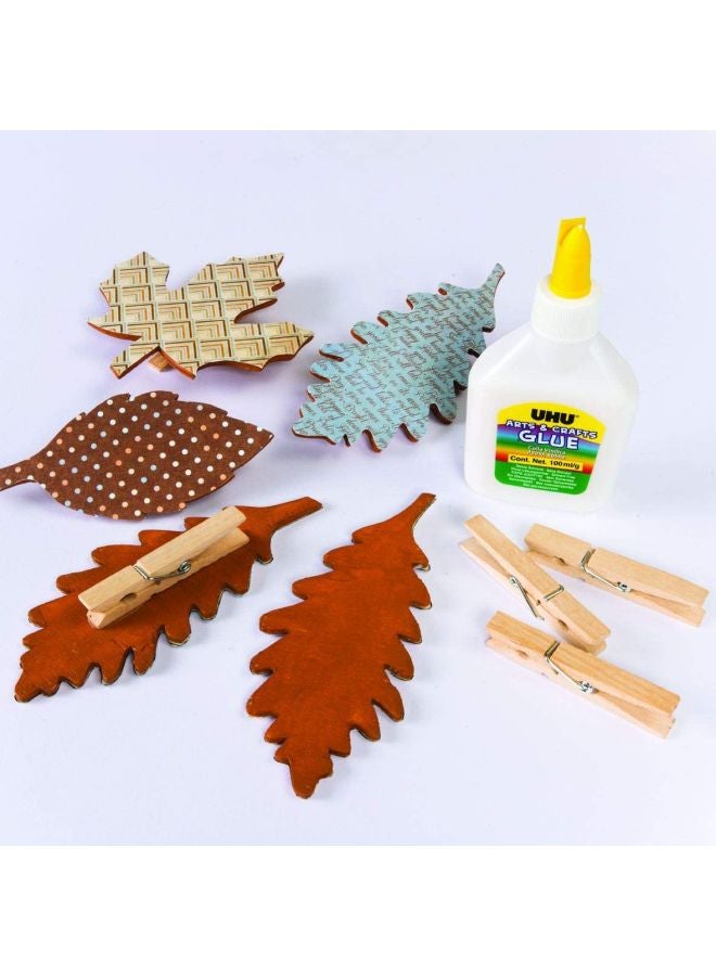 يو إتش يو طقم من عبوتي صمغ للفنون والحرف اليدوية أبيض/أصفر/أخضر - Image 3