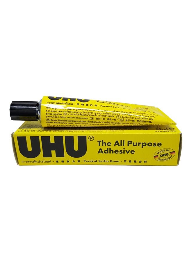 UHU - All Purpose Adhesive Liquid Glue Yellow/Black - Image 1