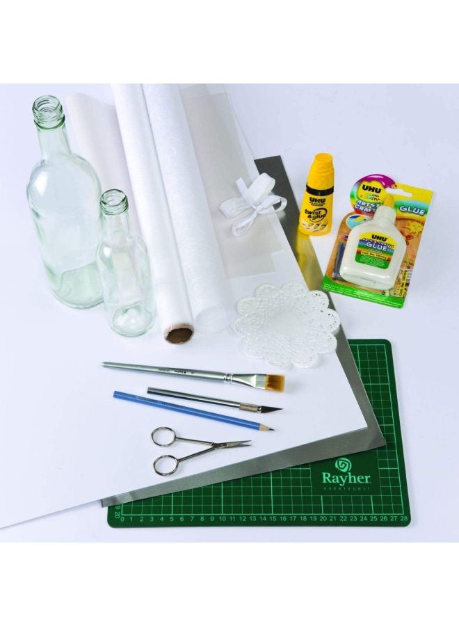 يو إتش يو طقم من عبوتي صمغ للفنون والحرف اليدوية أبيض/أصفر/أخضر - Image 5