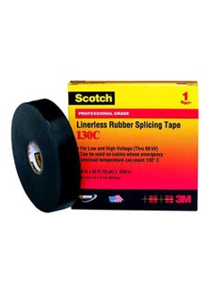 3M Linerless Rubber Splicing Tape Black  - Image 1