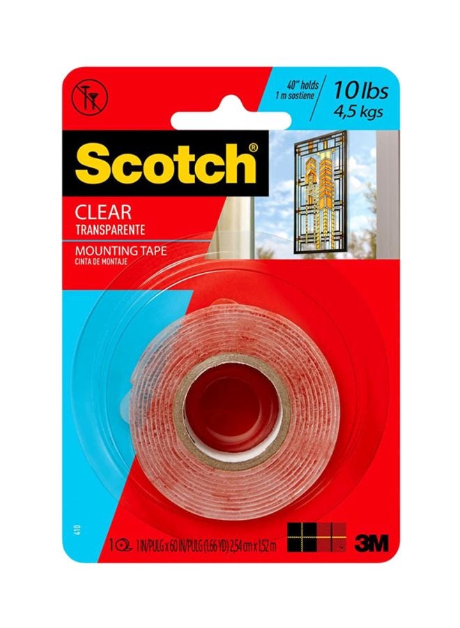 Scotch  Scotch Mounting Tape 1 x 60 inch Clear  - Image 1