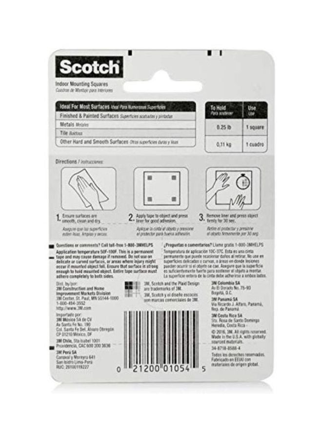 Scotch  Pack Of 16 Scotch Mounting Squares White/Green - Image 2