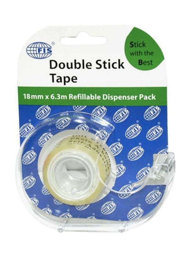 Double Stick Tapes With Refillable Dispenser Clear