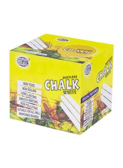 FIS 100-Piece Dustless Chalk White  - Image 2
