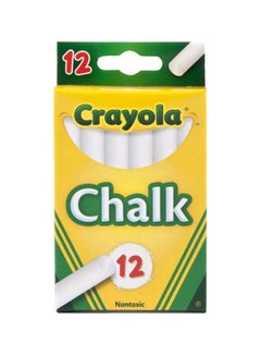 Crayola 12-Piece Anti Dust Chalk White  - Image 2