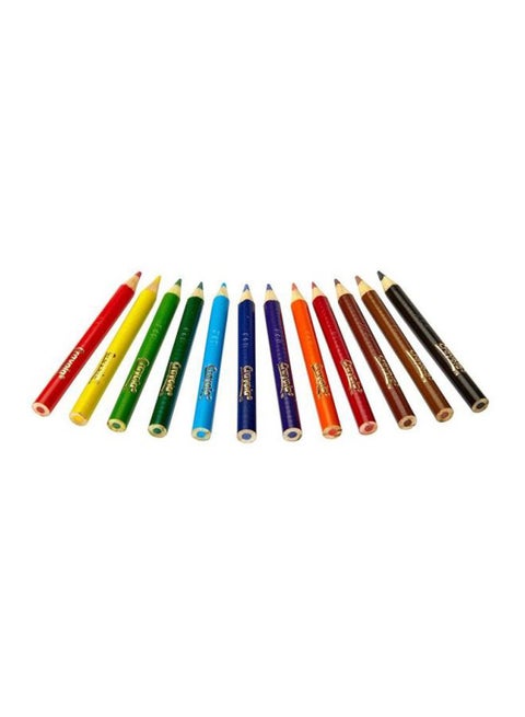 12-Piece Coloured Pencils Multicolour