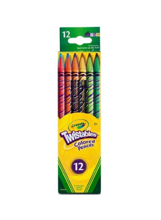 Crayola 12-Piece Twistables Colored Pencils 68-7408 Pink/Yellow/Green - Image 2