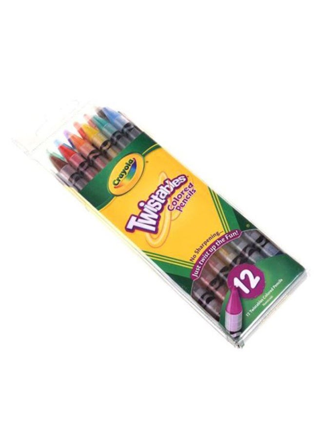 Crayola 12-Piece Twistables Colored Pencils 68-7408 Pink/Yellow/Green - Image 3