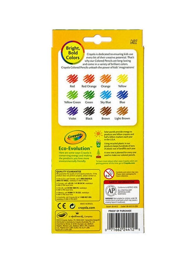 Crayola 12-Piece Erasable Colored Pencils Red/Yellow/Blue  - Image 4