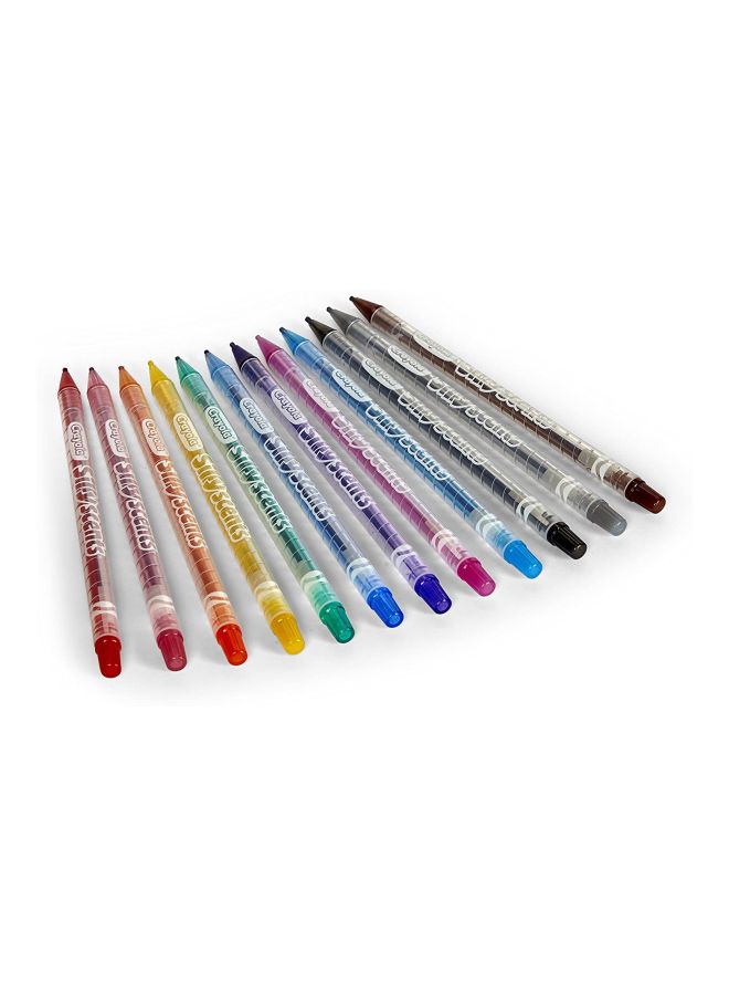 Crayola 12-Piece Twistables Silly Scents Colored Pencil Set Yellow/Blue/Green - Image 2