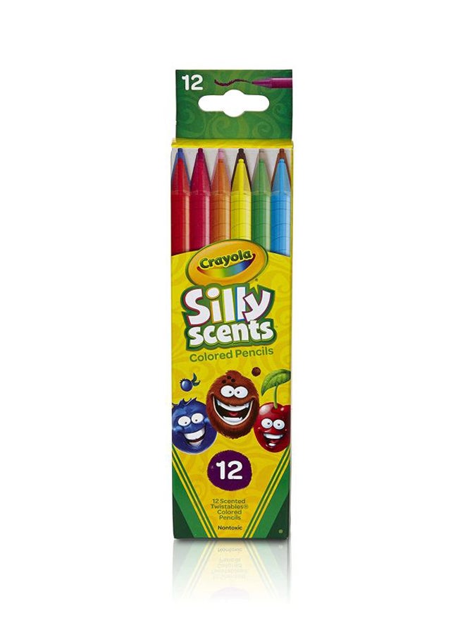 Crayola 12-Piece Twistables Silly Scents Colored Pencil Set Yellow/Blue/Green - Image 3