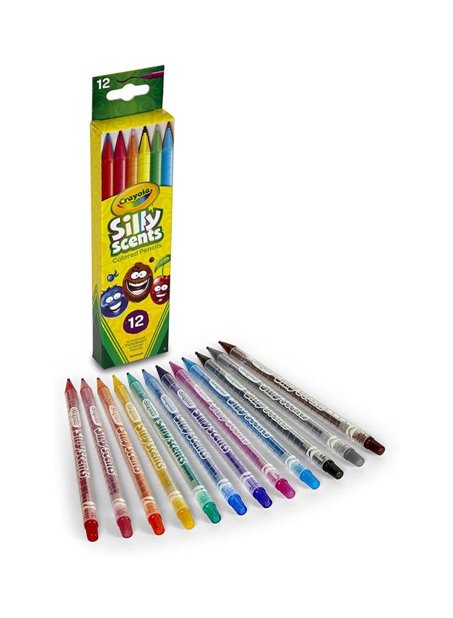 Crayola 12-Piece Twistables Silly Scents Colored Pencil Set Yellow/Blue/Green - Image 5
