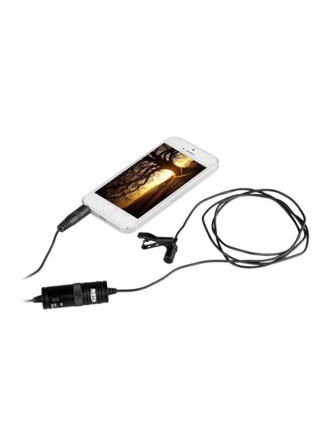BOYA - By-M1 Lavalier Stereo Clip Microphone BY-M1 Black - Image 1