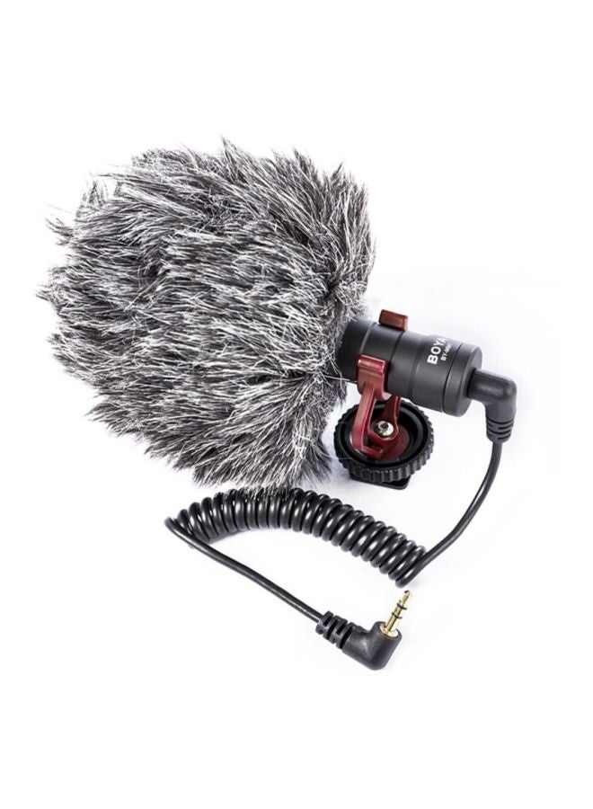 BOYA - BY-MM1 Cardioid Condenser Microphone BY-MM1 Black/Red - Image 1