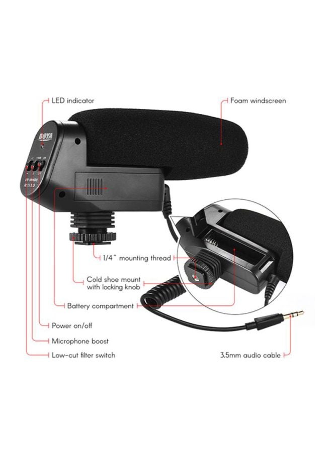 BOYA Cardioid Condenser Microphone D47821 Black - Image 4