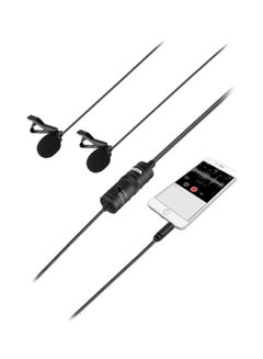 BOYA BY-M1DM Dual Lavalier microphone BY-M1DM Black  - Image 2