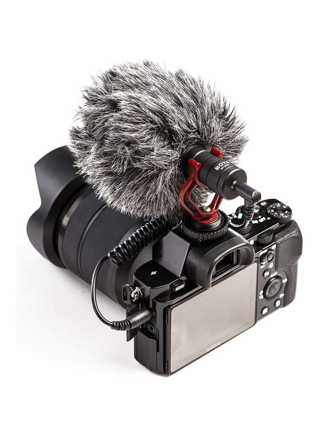 BOYA Universal Cardioid Shotgun Camera Microphone Kit BY-MM1 Black/Red/Grey  - Image 5