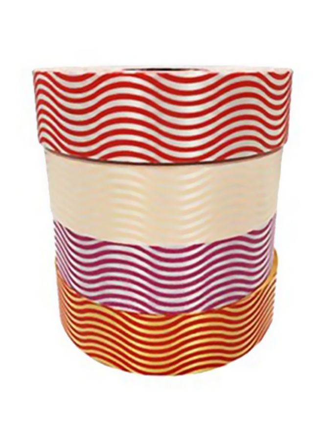 جراكو مجموعة أشرطة ميتالايز ميندروس للف الهدايا مكونة من 4 قطع متعدد الألوان - Image 1