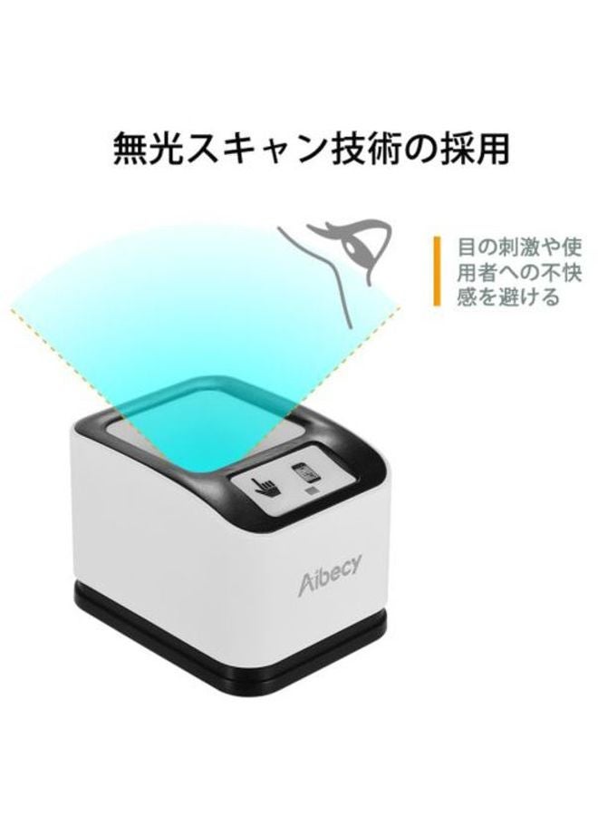 Aibecy 1D/2D/QR Bar Code Scanner White/Black  - Image 3