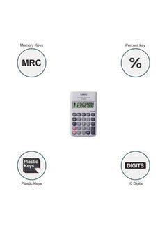 CASIO HL-100LB 10-Digit Basic Calculator White  - Image 2