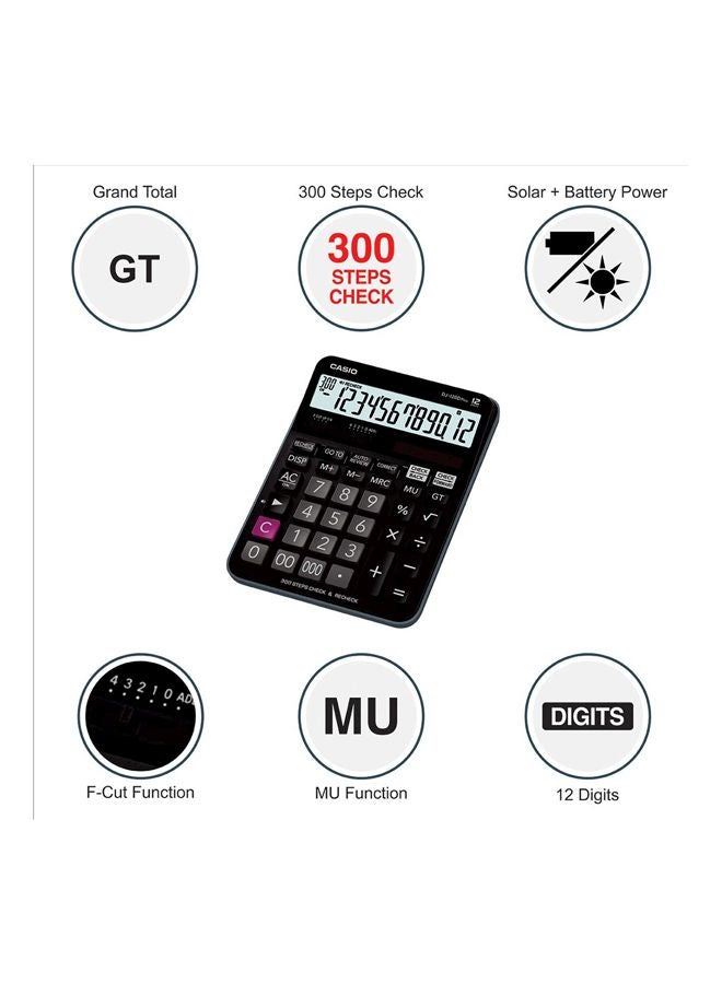 CASIO 12-Digit 300 Steps Basic Calculator Black - Image 2