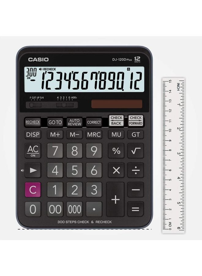 CASIO 12-Digit 300 Steps Basic Calculator Black - Image 4