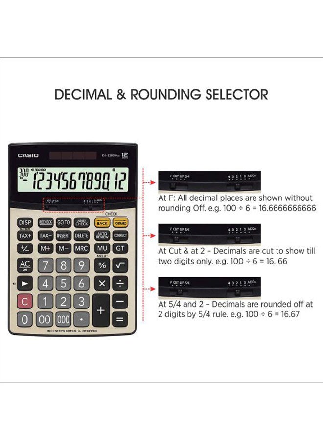 CASIO 12-Digits Basic Calculator Silver/Grey/Black - Image 2